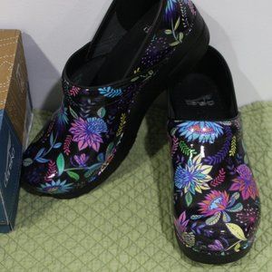 dansko wildflower patent leather